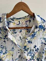 Sportscraft White/Blue Floral Shirt - AU 14