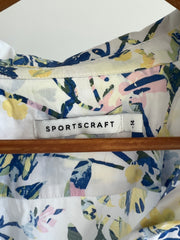 Sportscraft White/Blue Floral Shirt - AU 14