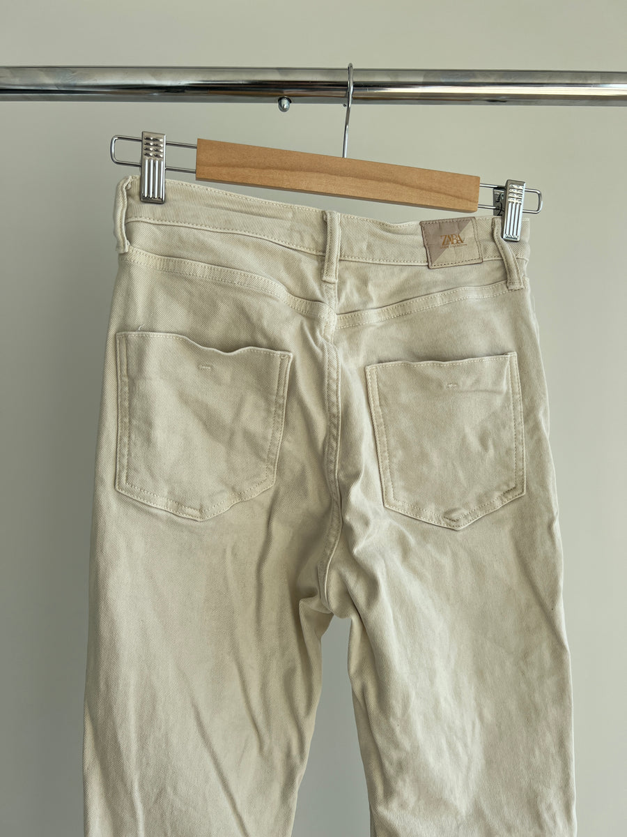 Zara Beige Jeans - AU 6