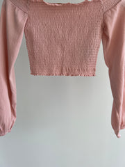 H&M Light Pink Crop Top - XS