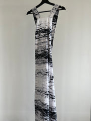 Cameo Collective C/meo black and white backless midi maxi dress - size XS