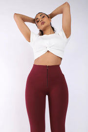 Freddy Wine Red 7/8 Pants - L