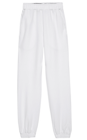 The Pilates Class White 100% Cotton Crew Neck Sweater and Pants Tracksuit Set - S (Sweater), XS (Pants)