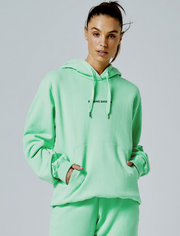 Running Bare Turquoise Green Hoodie and Tracksuit Pants Set - S