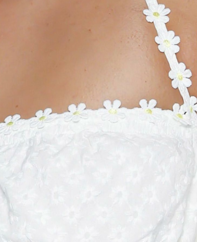 Showpo white emroidery top - AU 6