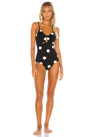 Zulu & Zephyr Black with White Spot Bodysuit - AU 8