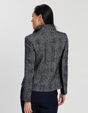 SABA Grey Plaid Tweed 50% Wool Blazer (AU 6)